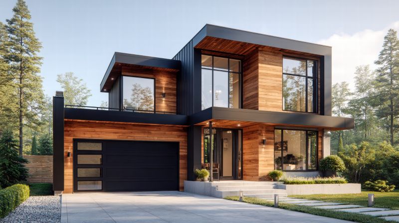 Siding Installation on a Modern Home